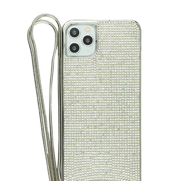 Bling Tpu Crossbody Silver Case Iphone 13 Pro Max