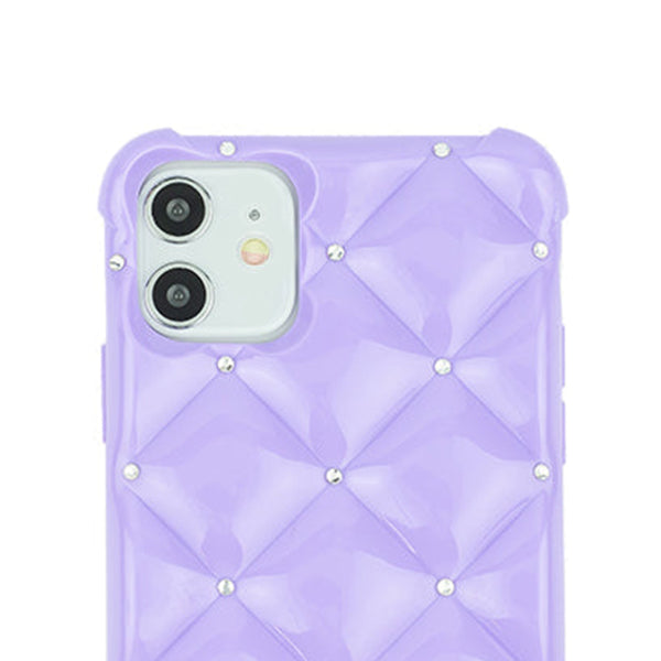 Plush Tpu Bling Skin Purple Iphone 12 Mini