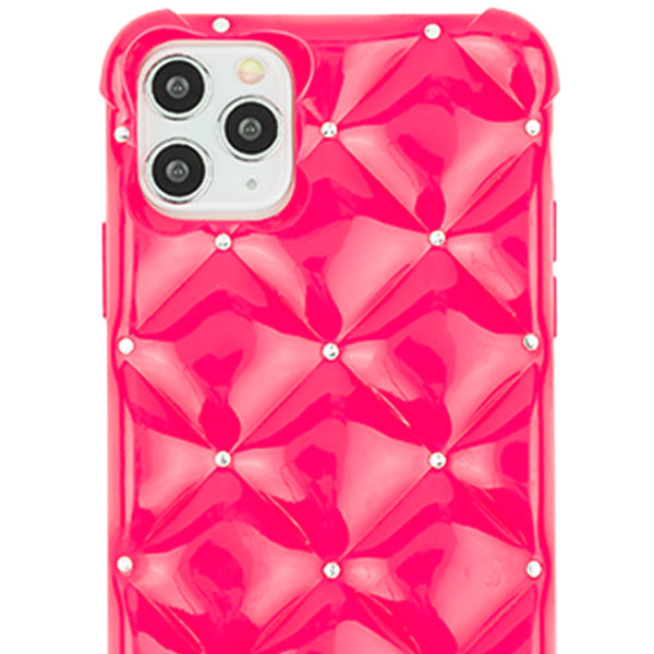 Plush Tpu Bling Skin Hot Pink Iphone 11 Pro