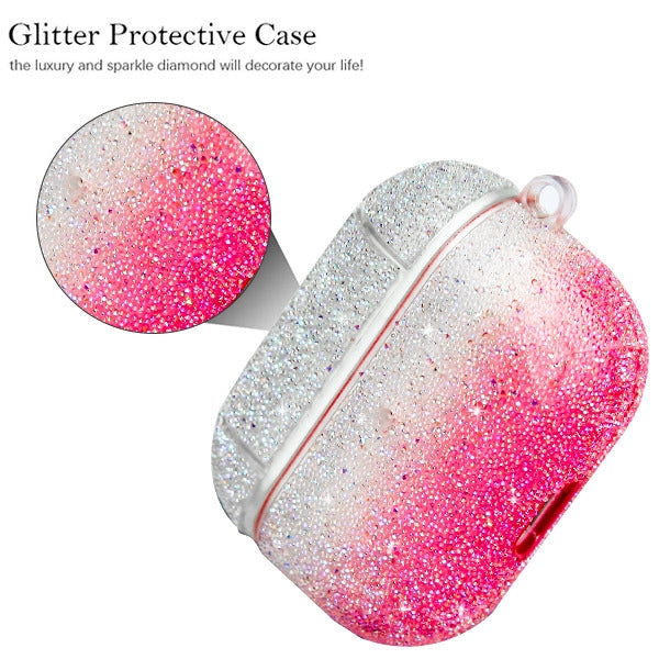 Glitter Bling Pink Fade Airpods Pro - Bling Cases.com