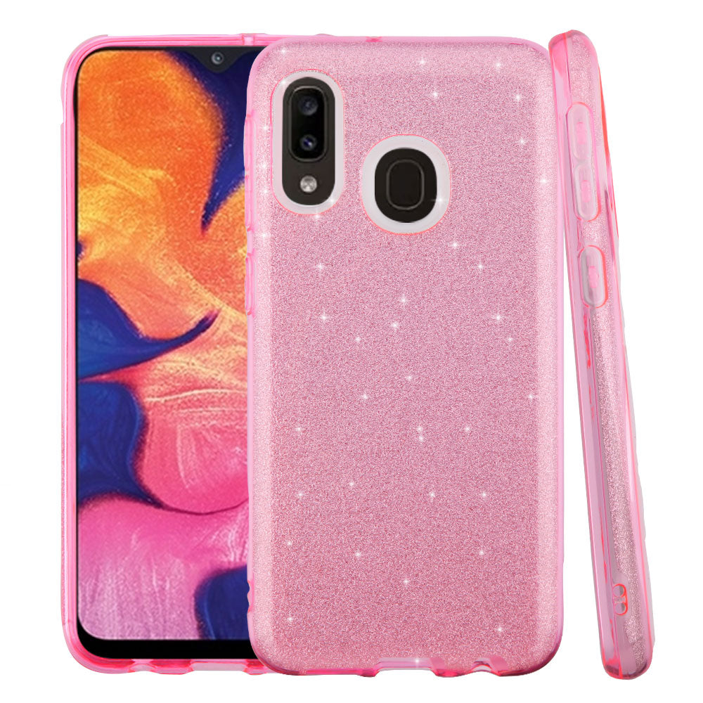 Glitter Pink Case Samsung A10E - Bling Cases.com
