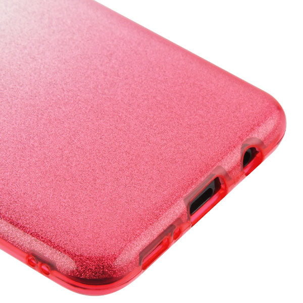 Glitter Pink Silver Case Samsung A20/50 - Bling Cases.com