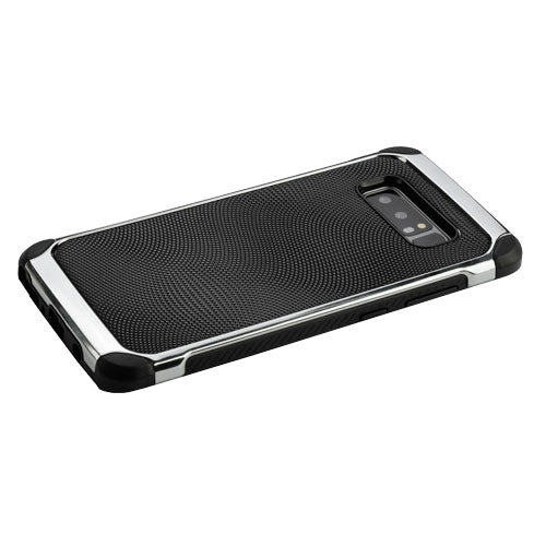 Black Chrome Silver Case Samsung Note 8 - Bling Cases.com