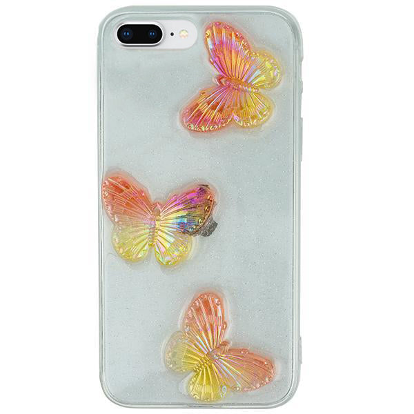Butterflies 3D Rose Case IPhone 7/8 Plus