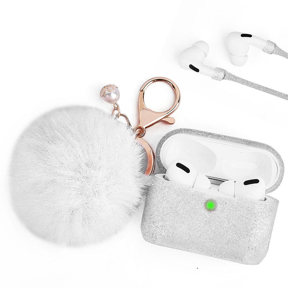 Fuzzy Ball White - Bling Cases.com