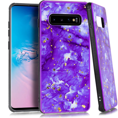 Marble Flake Purple Case Samsung S10 - Bling Cases.com