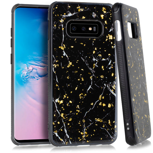 Marble Flake Black Case Samsung S10E - Bling Cases.com