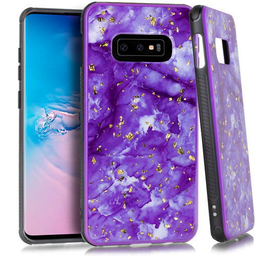 Marble Flake Purple Case Samsung S10E - Bling Cases.com