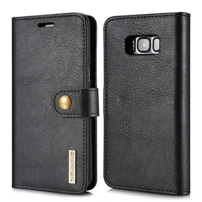Detachable Ming Wallet Black Samsung S8 Plus - Bling Cases.com