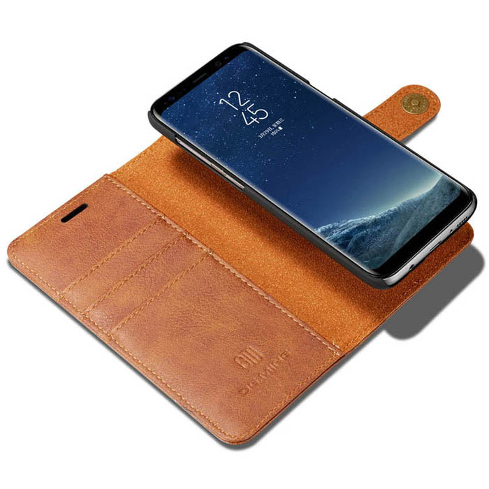 Detachable Ming Wallet Brown Samsung S8 - Bling Cases.com
