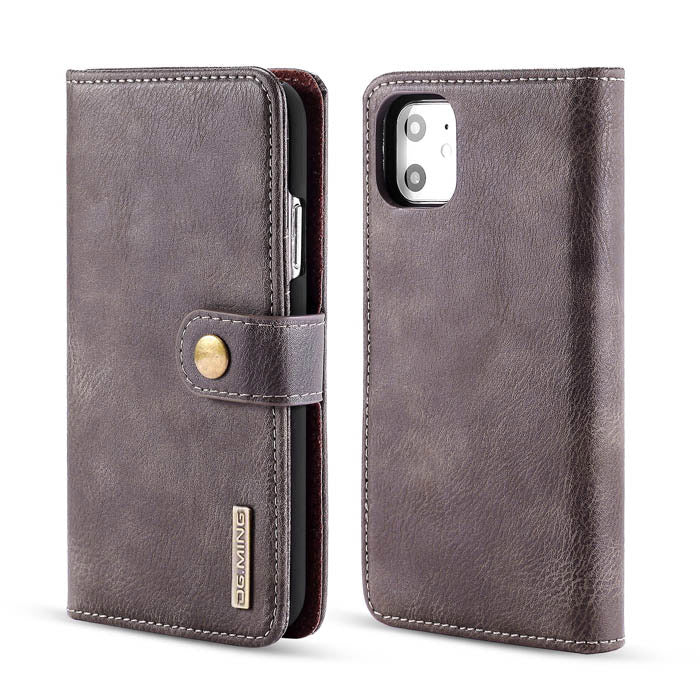 Detachable Ming Grey Wallet Iphone 11 - Bling Cases.com