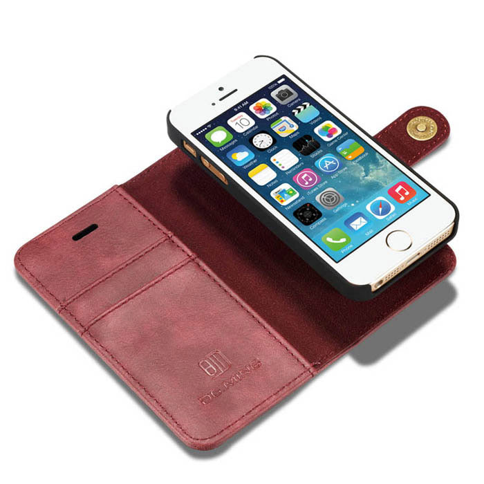 Detachable Wallet Ming Burgundy Iphone 5/5S/5SE - Bling Cases.com