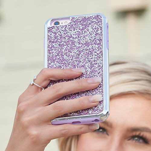 Hybrid Bling Case Purple Iphone 6/7/8 SE 2020