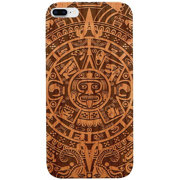 Mayan Calendar Aztec Wood Case Iphone 7/8 Plus