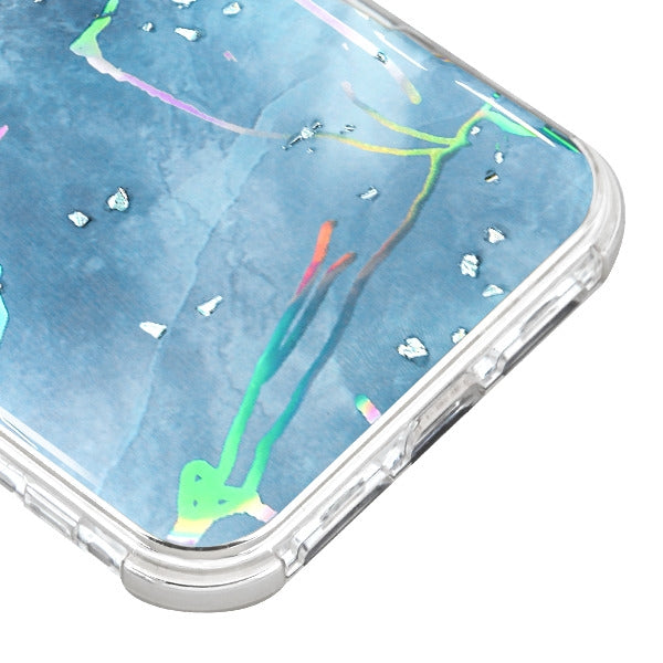Heavy Duty Marble Blue Iphone 11 Pro - Bling Cases.com