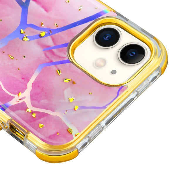 Hybrid Marble Pink Gold Case Iphone 11 - Bling Cases.com