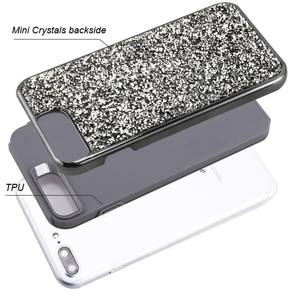 Hybrid Bling Case Grey Iphone 6/7/8 Plus - Bling Cases.com