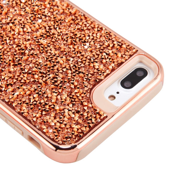 Hybrid Bling Case Rose Gold Iphone 6/7/8 Plus - Bling Cases.com