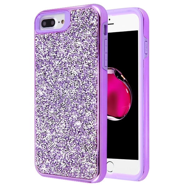 Hybrid Bling Case Purple Iphone 6/7/8 Plus - Bling Cases.com