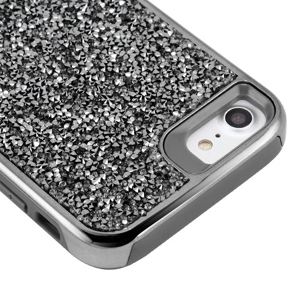 Hybrid Bling Case Grey Iphone 6/7/8 - Bling Cases.com