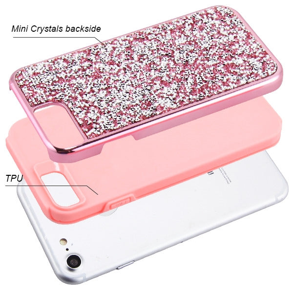 Hybrid Bling Case Pink Iphone SE 2020 - Bling Cases.com