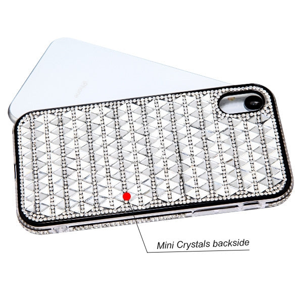 Triangle Bling Silver Case Iphone XR - Bling Cases.com