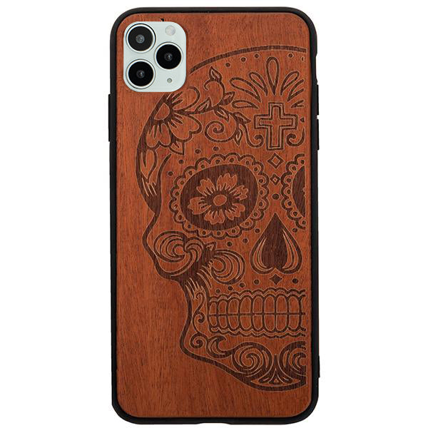 Skull Real Wood Iphone 12/12 Pro