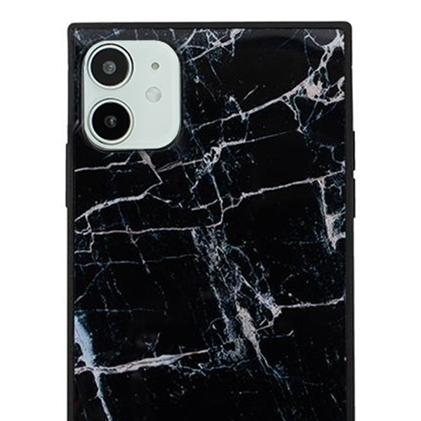 Square Marble Black Iphone 12 Mini