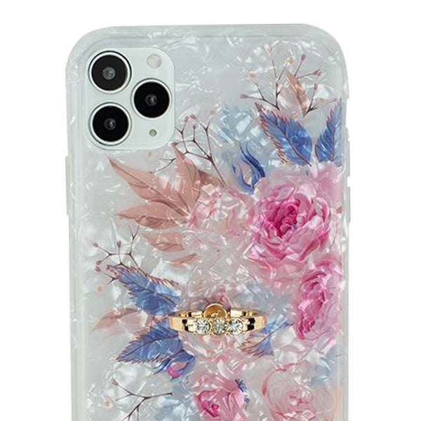 Flowers Pink Blue Ring Skin Iphone 12 Pro Max