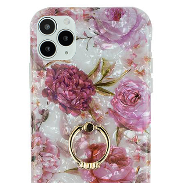 Flowers Pink Swirl Ring Skin Iphone 13 Pro Max