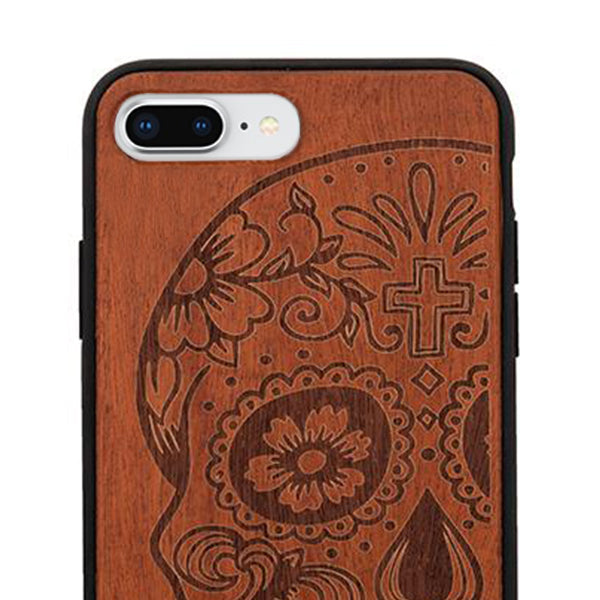 Skull Real Wood Iphone 7/8 Plus