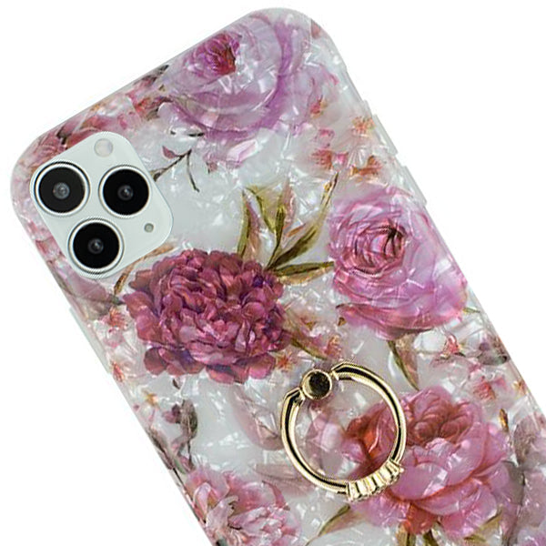 Flowers Pink Swirl Ring Skin Iphone 12 Pro Max
