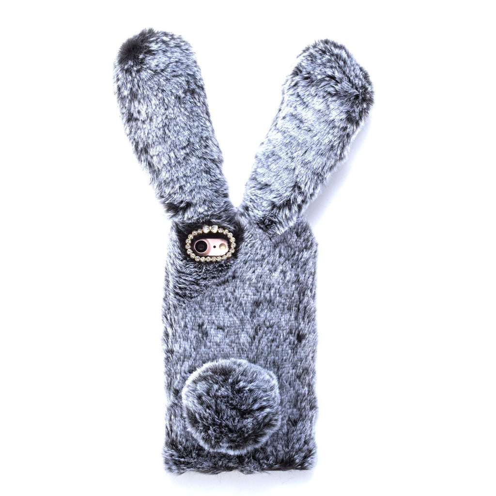Bunny Fur Grey Case Iphone 7/8 - Bling Cases.com
