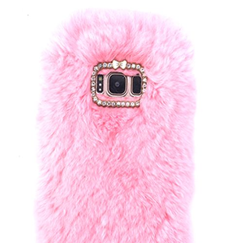 Fur Light Pink Case Samsung S8 - Bling Cases.com