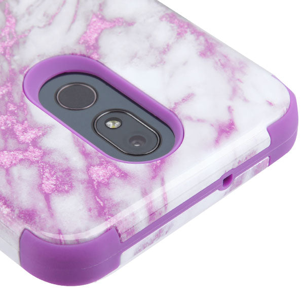 Purple Marble Hybrid Stylo 5 - Bling Cases.com
