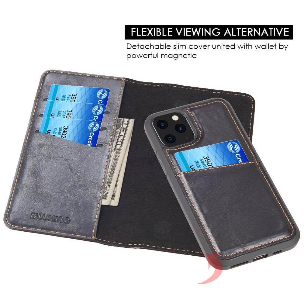 Detachable Wallet Black Iphone 11 Pro Max - Bling Cases.com