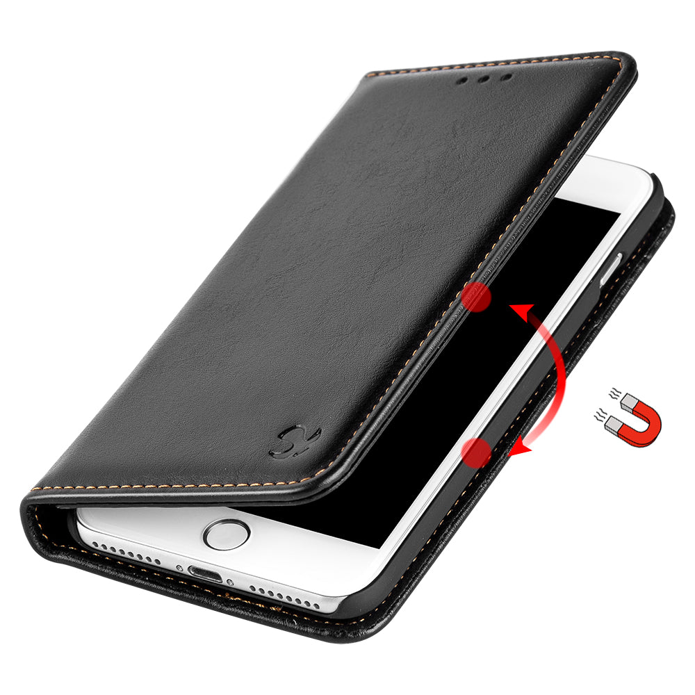 Detachable Wallet Black Iphone 6/7/8 - Bling Cases.com