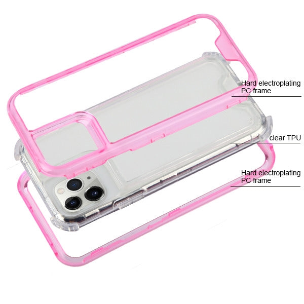 Hybrid Clear Pink Iphone 11 Pro - Bling Cases.com