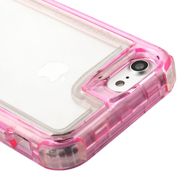 Hybrid Clear Pink Case Iphone 6/7/8 - Bling Cases.com