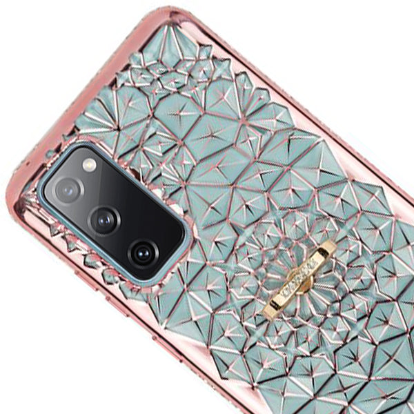 Abstract Ring Case Rose Gold Samsung S20 FE