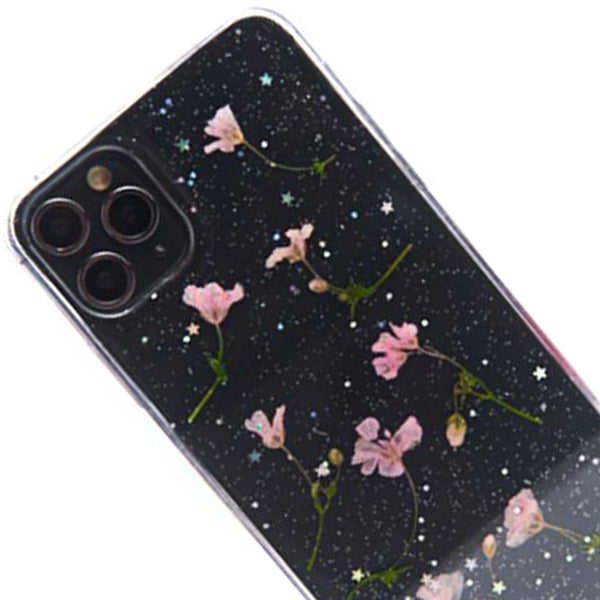 Real Flowers Pink Leaves Case IPhone 12/12 Pro