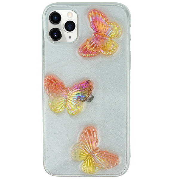 Butterflies 3D Rose Case IPhone 11 Pro Max