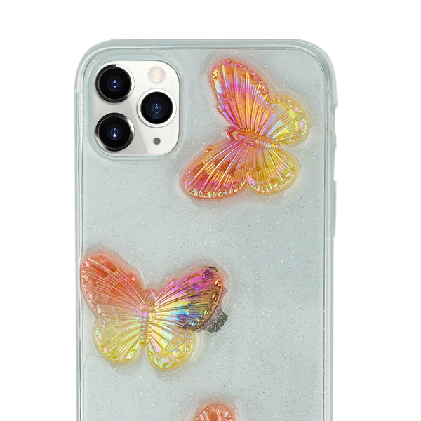 Butterflies 3D Rose Case IPhone 12 Pro Max