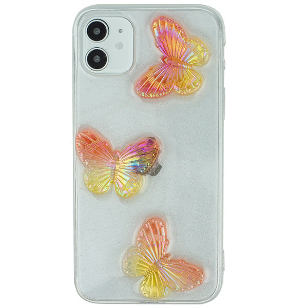 Butterflies 3D Rose Case IPhone 11