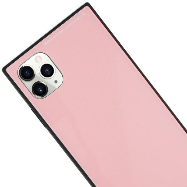 Square Hard Box Pink Case Iphone 12 Pro