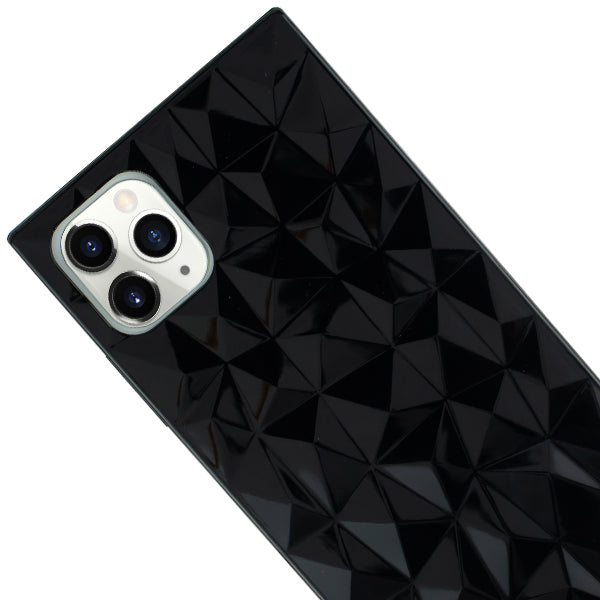 Square Box Triangle Tpu Skin Black Case Iphone 12 Pro Max