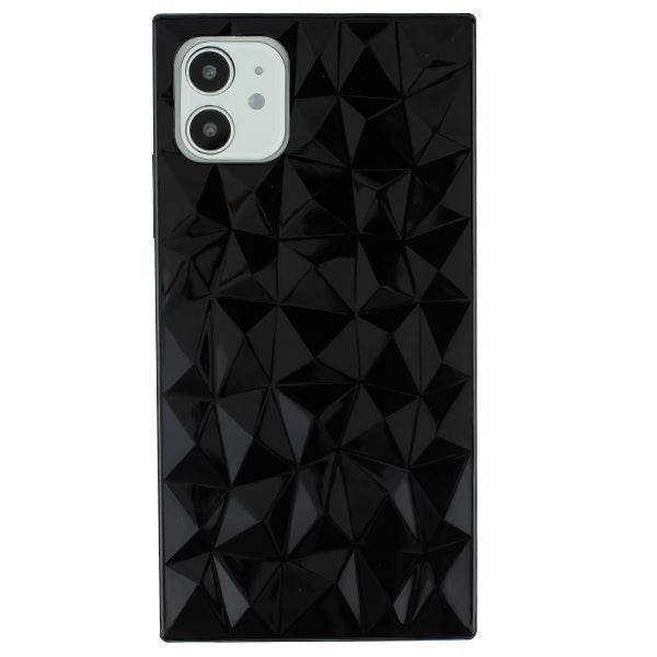 Square Box Triangle Tpu Skin Black Case Iphone 12 Mini