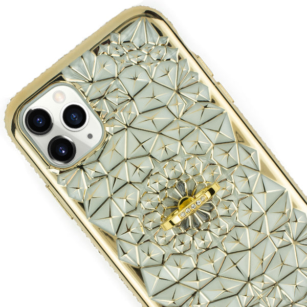 Abstract Ring Case Gold Iphone 12 Pro Max