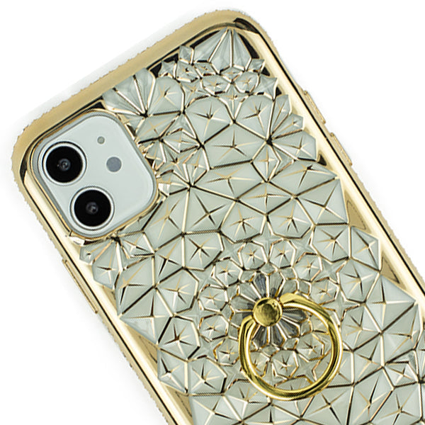 Abstract Ring Case Gold Iphone 12 Mini