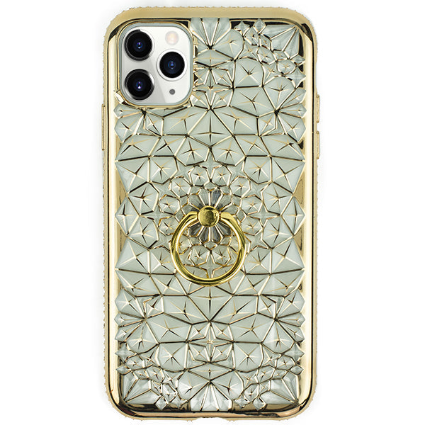 Abstract Ring Case Gold Iphone 11 Pro